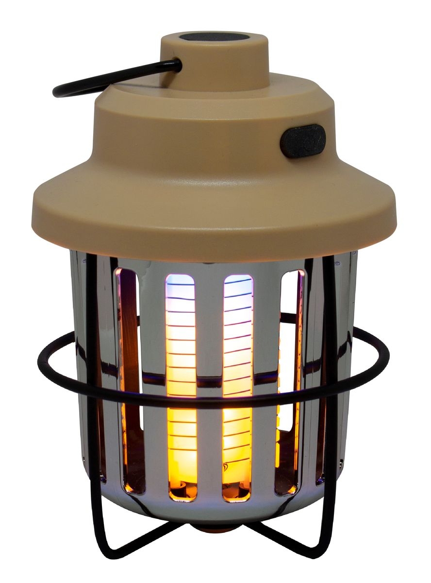 Kompakte Mückenlampe im Retrolook