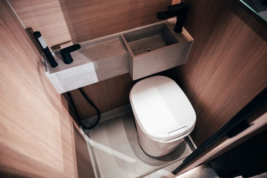 C1 L wasserlose Verschweiß-Toilette mit L-Adapter