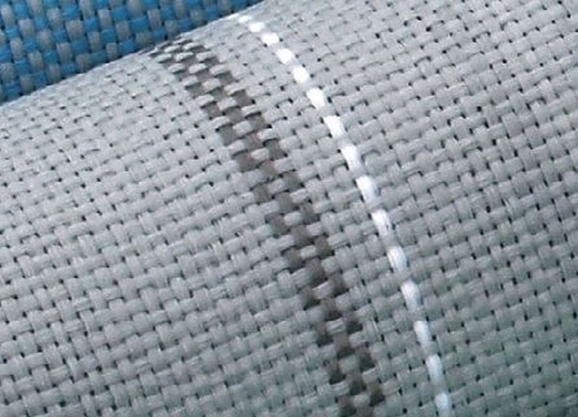 Vorzeltteppich Standard Rigato dunkelgrau Tiefe 200cm