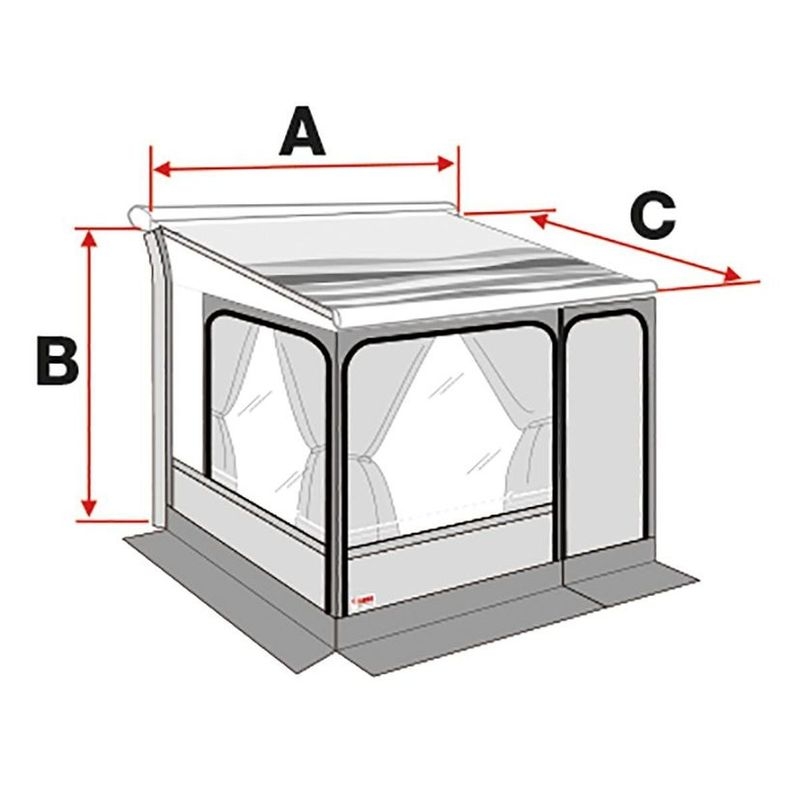 Privacy Room F65/F80 S 300cm H3, Höhe 280cm
