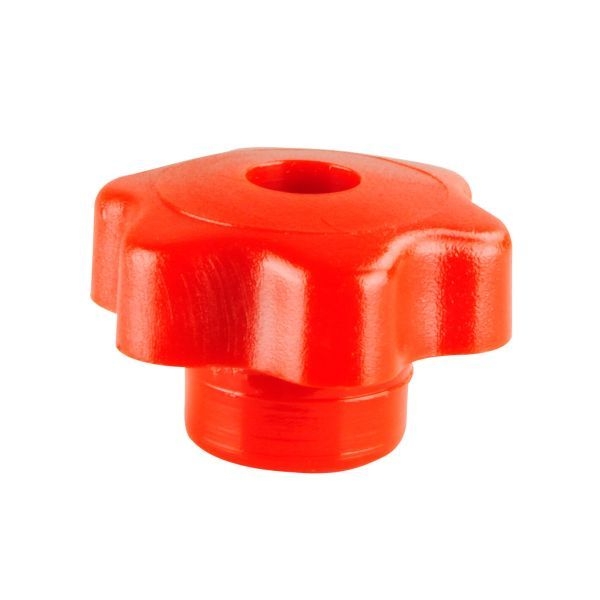 Rändelschraube Mutter M6 - rot