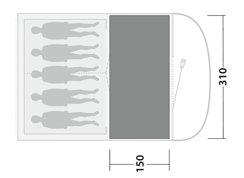Cozy Teppich für Zelt Sky 5