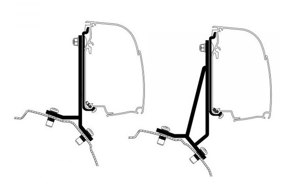 Adapter Ford Transit / Tourneo Custom Minivan für Thule 4200