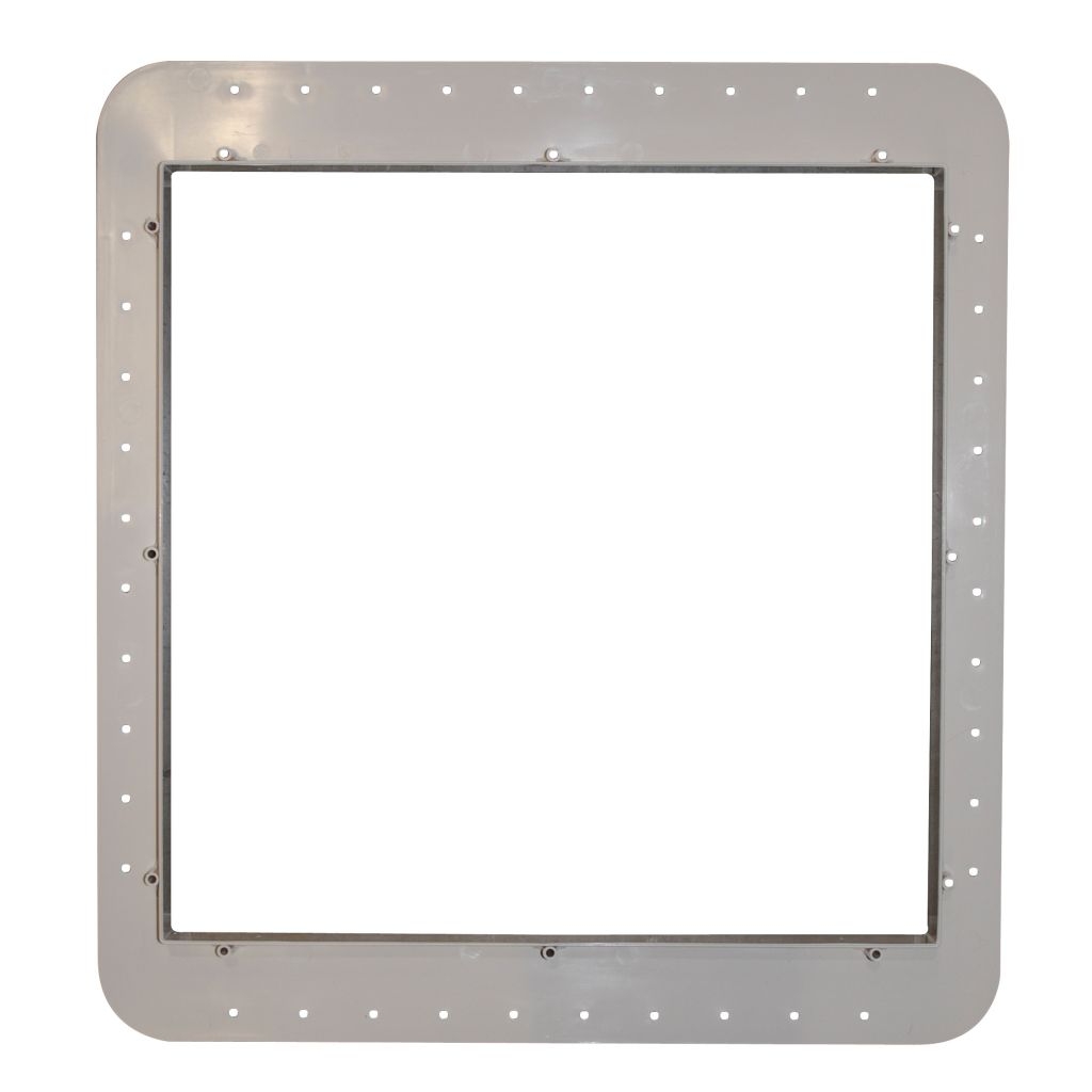 Montagerahmen für Mini Heki Dachstärke 25-42 mm, cremeweis