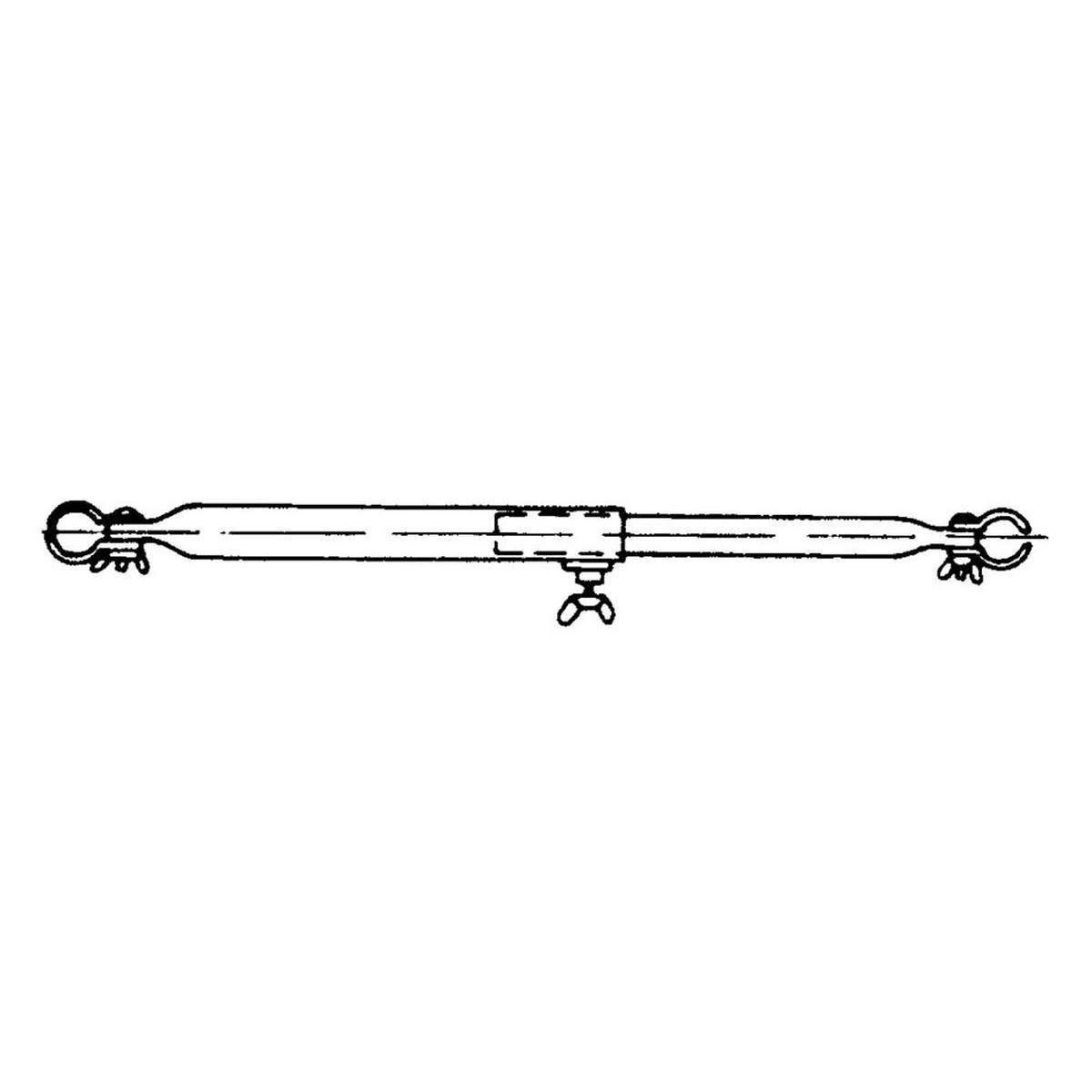 Stahl Schellenstange 22 mm 215-300 cm 