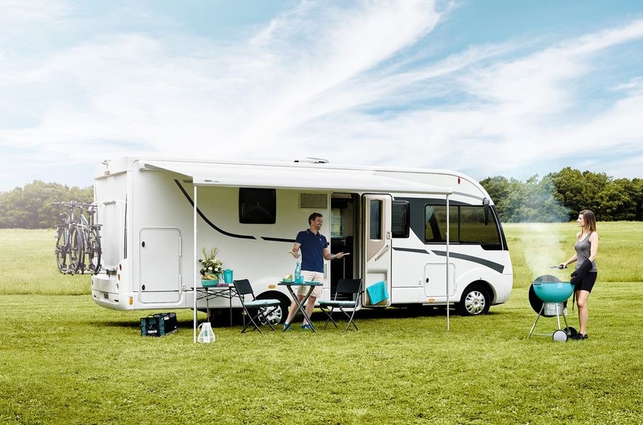 Thule OMNISTOR Kastenmarkise Markise 5200, Länge 260 cm, Farbe: Mystic grau