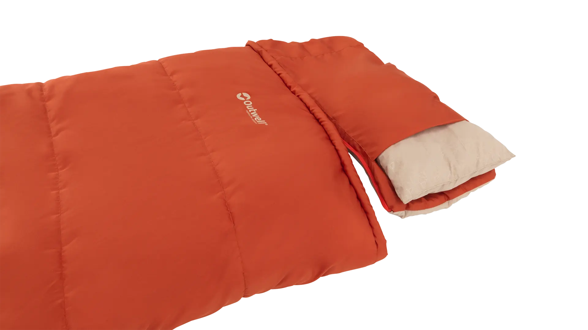 Deckenschlafsack für Kinder Contour Junior Red  - Left zipper