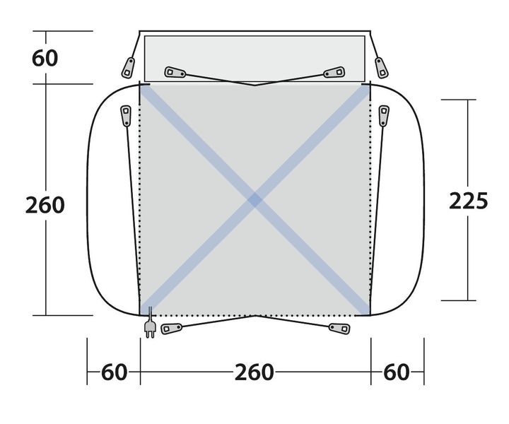Busvorzelt Bremburg Air Modell 2024 Ausstellungsstück