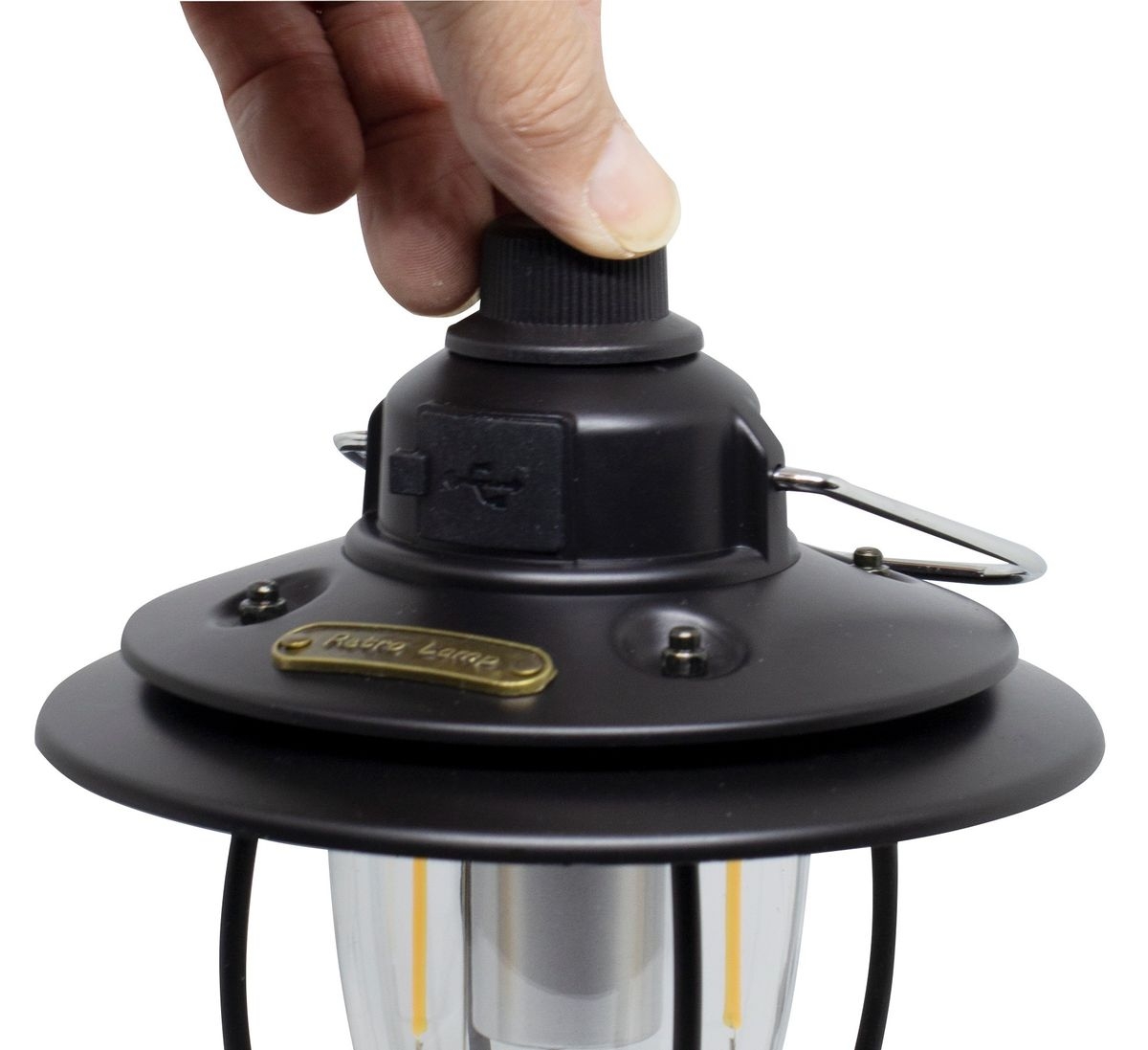 wiederaufladbare Tischlampe Orix schwarz