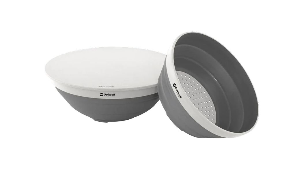 Collaps Schüssel- & Sieb-Set Grey Mist