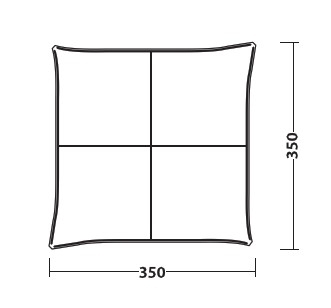 Pavillon Summer Lounge L 3,5x3,5m Ausstellungsstück