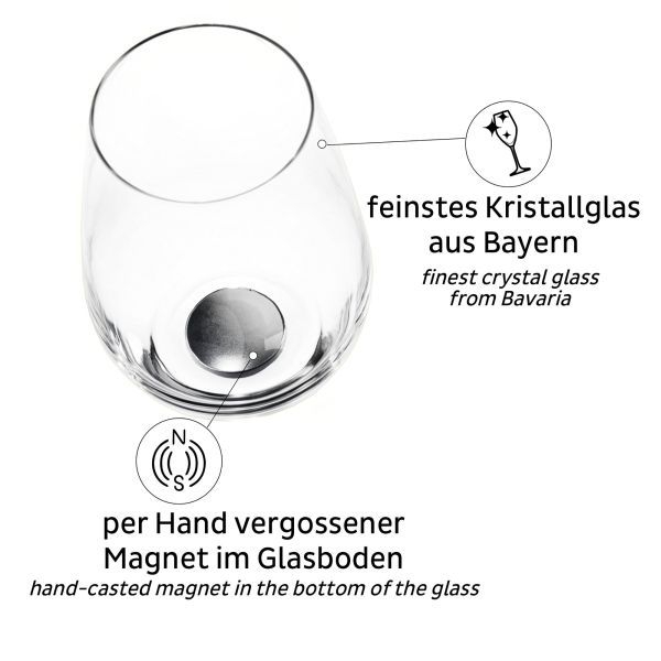 Magnet Kristall Longdrinkglas 400ml 2er Set