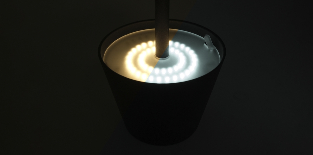 wiederaufladbare Tischlampe Lucien braun