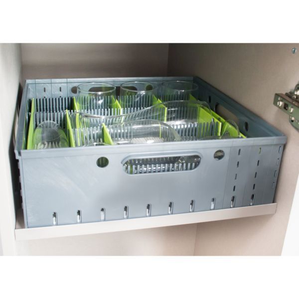 StauBOX komfortabler Haltegriff, stapelbar