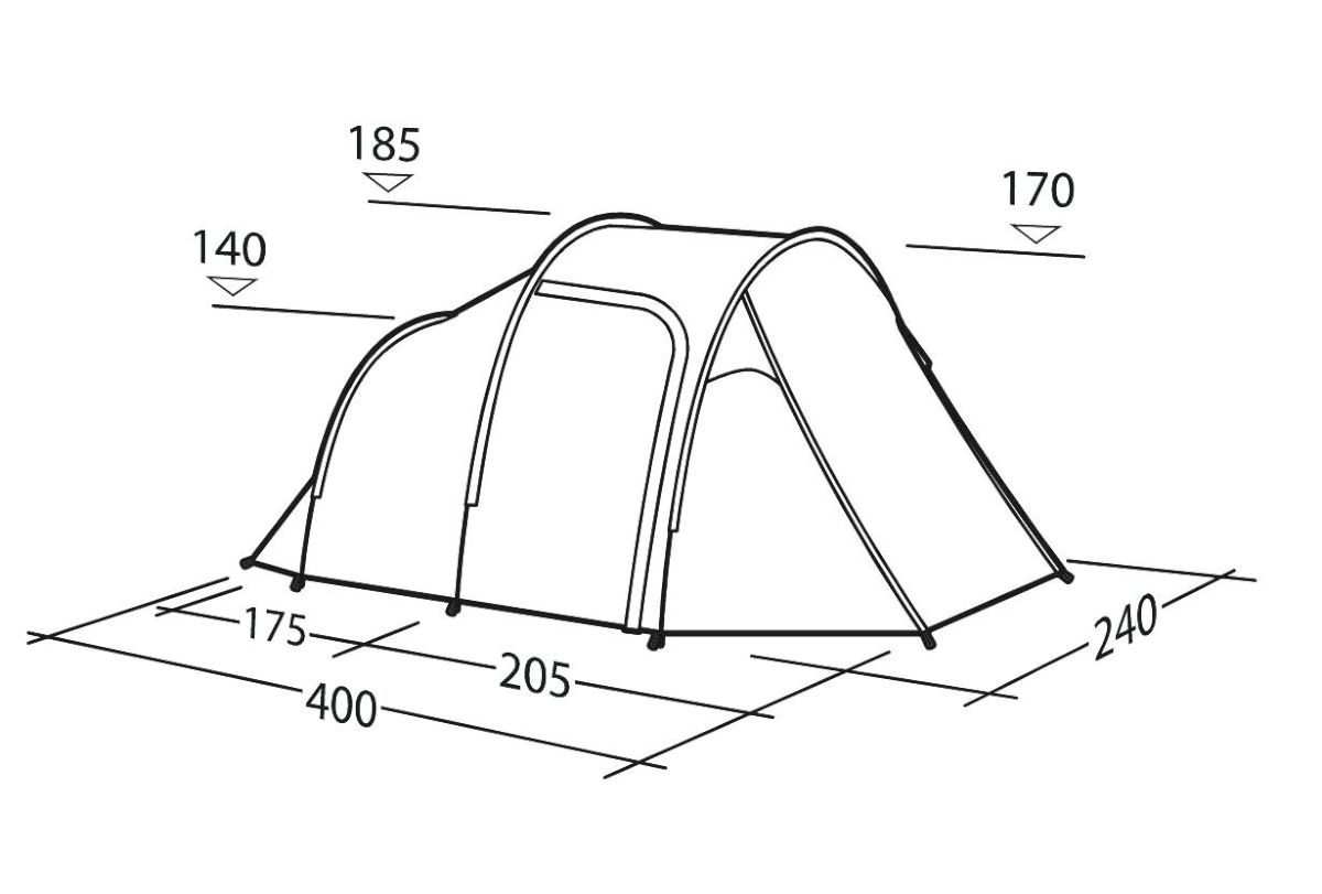 3 Personen Tunnelzelt Cima Versa 3