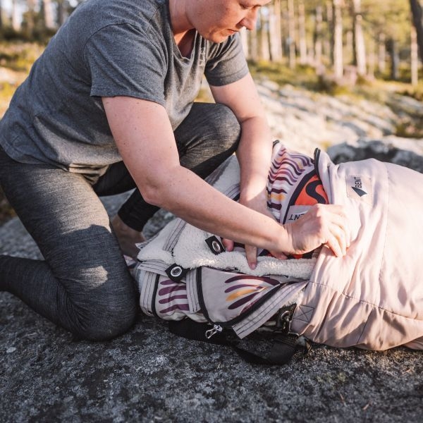 Vanlife Schlafsack Bentcho Zebra Druck