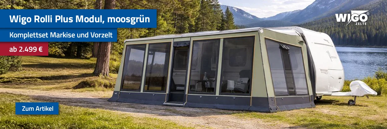 Wigo Rolli Plus Modul moosgrün Tiefe 250 cm