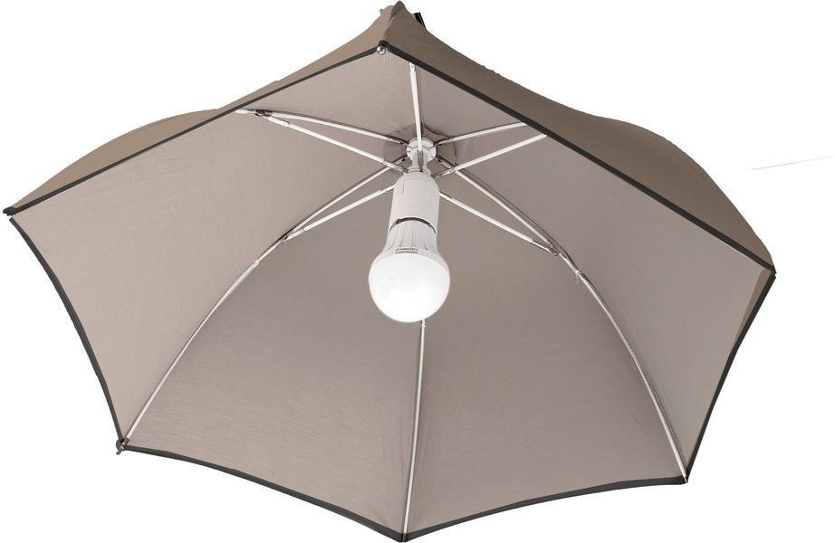 Schirmlampe Sixray beige