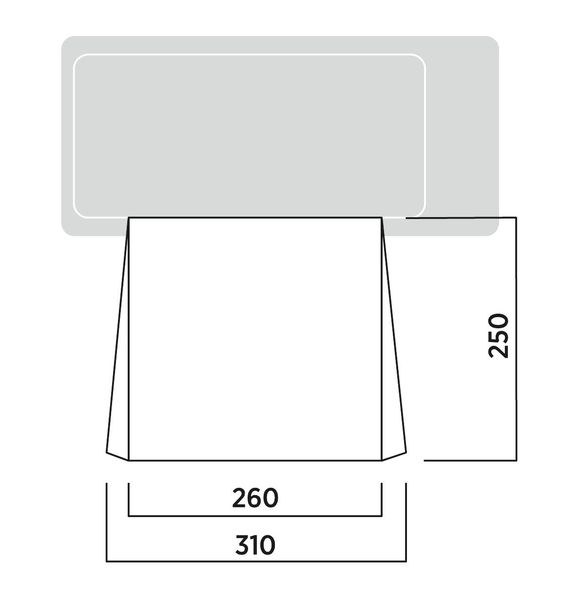 Sonnendach Canopy Motor Tour 260x250cm Ausstellungsstück