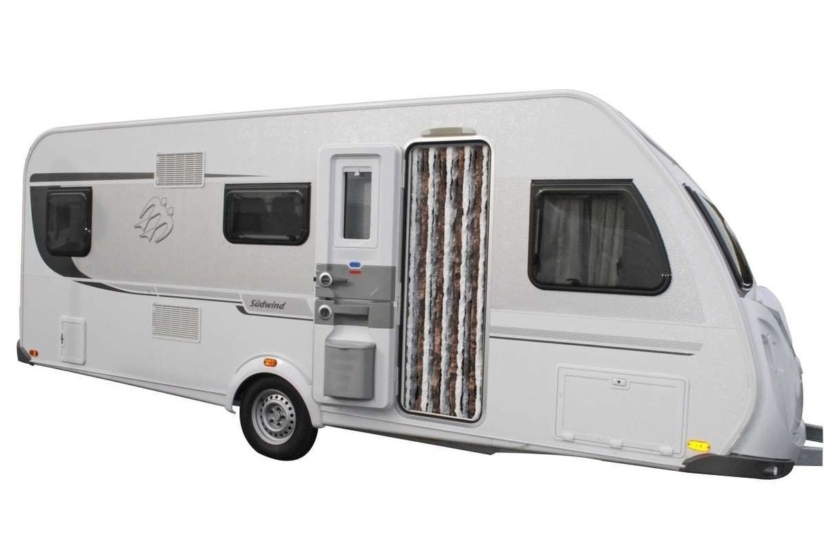 Flauschvorhang 56x185cm grau/weiß/schwarz