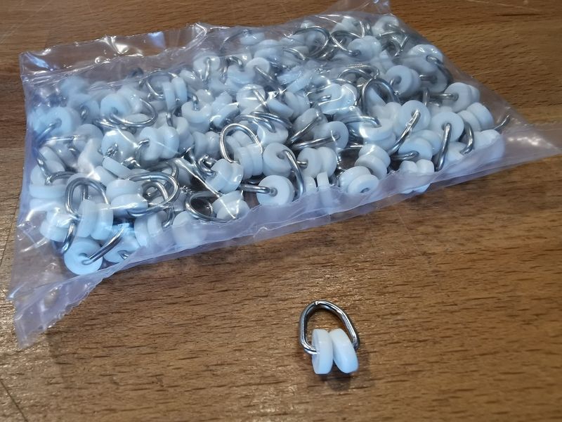 Metallgleiter für Gardinen 100 Stück