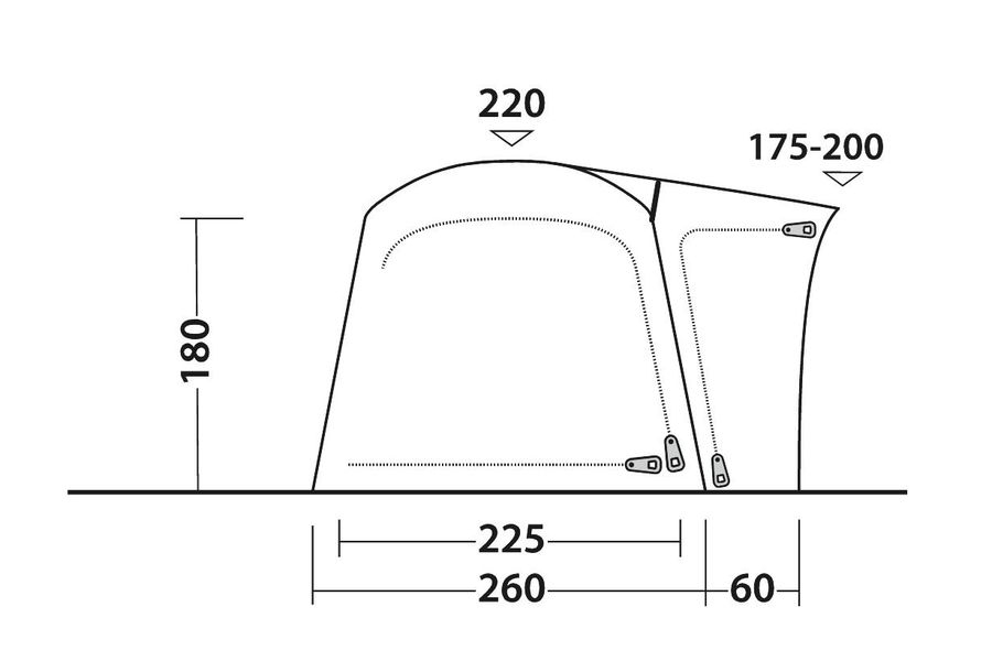 Busvorzelt Bremburg Air Modell 2024 Ausstellungsstück