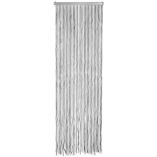 Türvorhang Korda 60 x 190 cm, anthrazit/silber