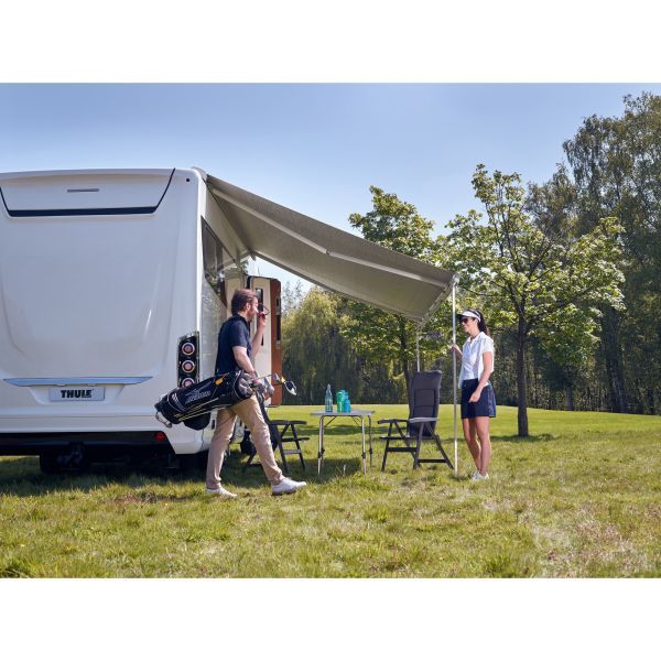 Dachmarkise 9200, 4,5 x 3 m, Gehäuse eloxiert, Mystic Grau II. Wahl