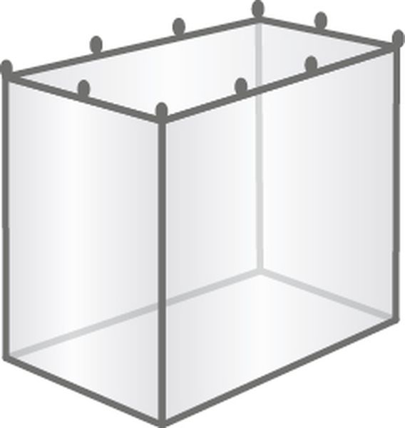 Boxmodell, 1 pers., rechteckig