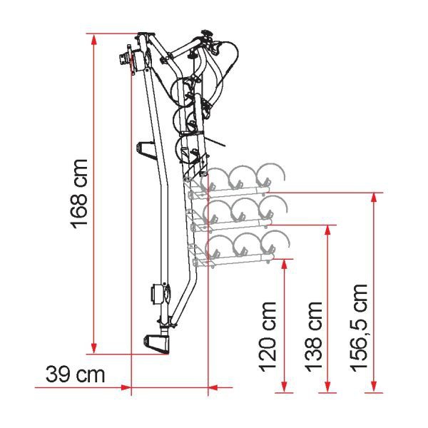 Fiamma Fahrradträger Carry-Bike Sprinter Frame, mit doppelter Hecktür