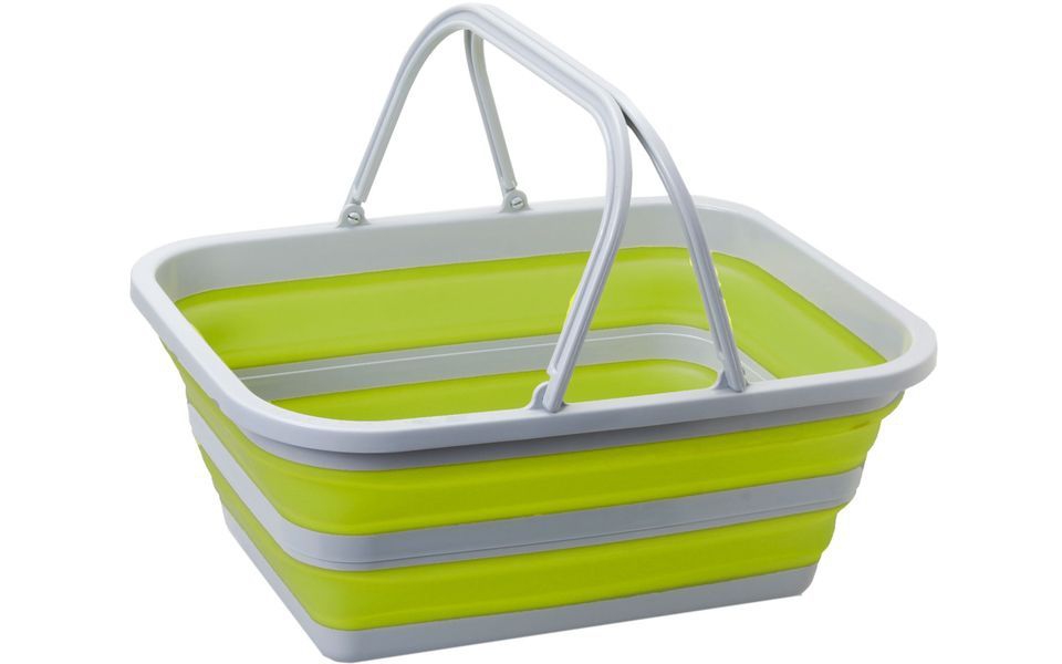 Faltbare Waschschüssel Holdall Fold-Away 16 L Grün/Grau
