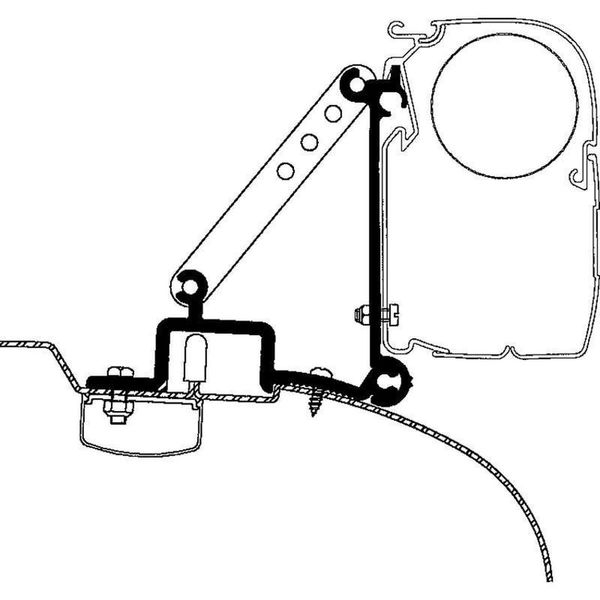 Adapter für Fiat Ducato Bj. 1994 - 2006/06 zu Omnistor Serie 5