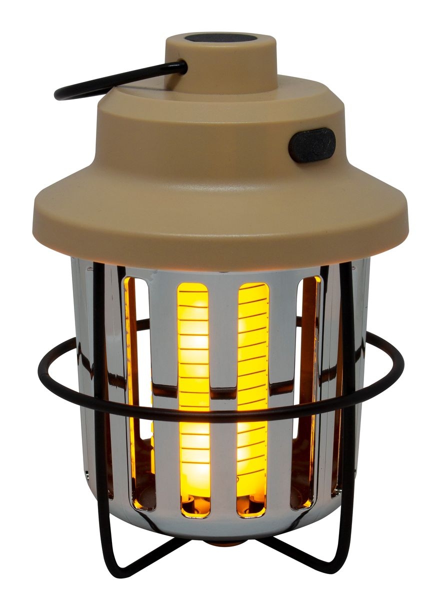 Kompakte Mückenlampe im Retrolook