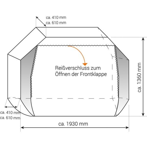 Schutzhülle Concept Zwoo für Fahrradträger bis zu 2 E-Bikes