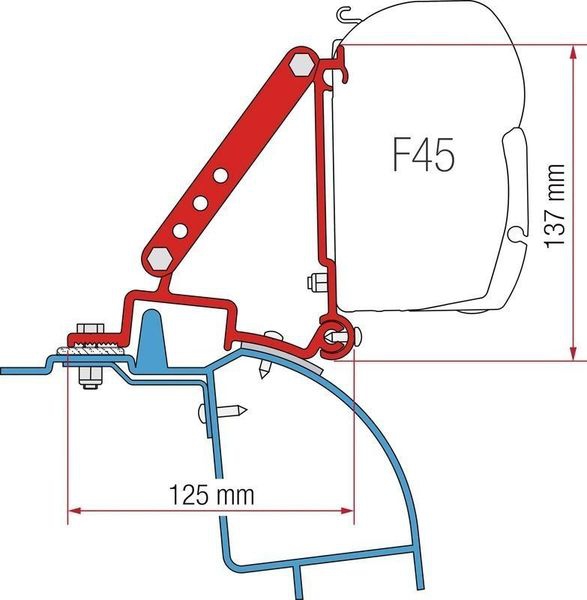 Kit Renault Master H2 Markisenadapter F45