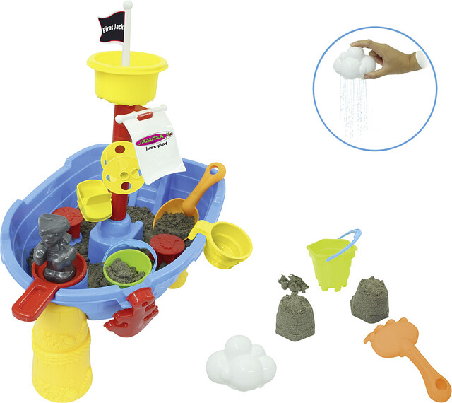 Sand- und Wasserspieltisch Jamara Pirat Jack 21-tlg.