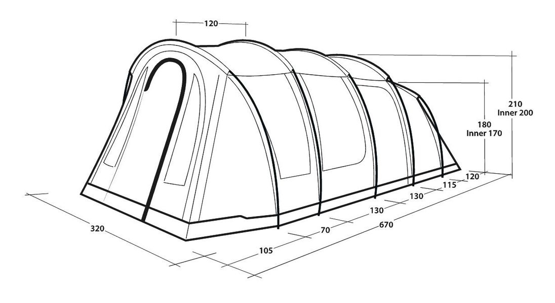 5 Personen Tunnelzelt Phoenix 5