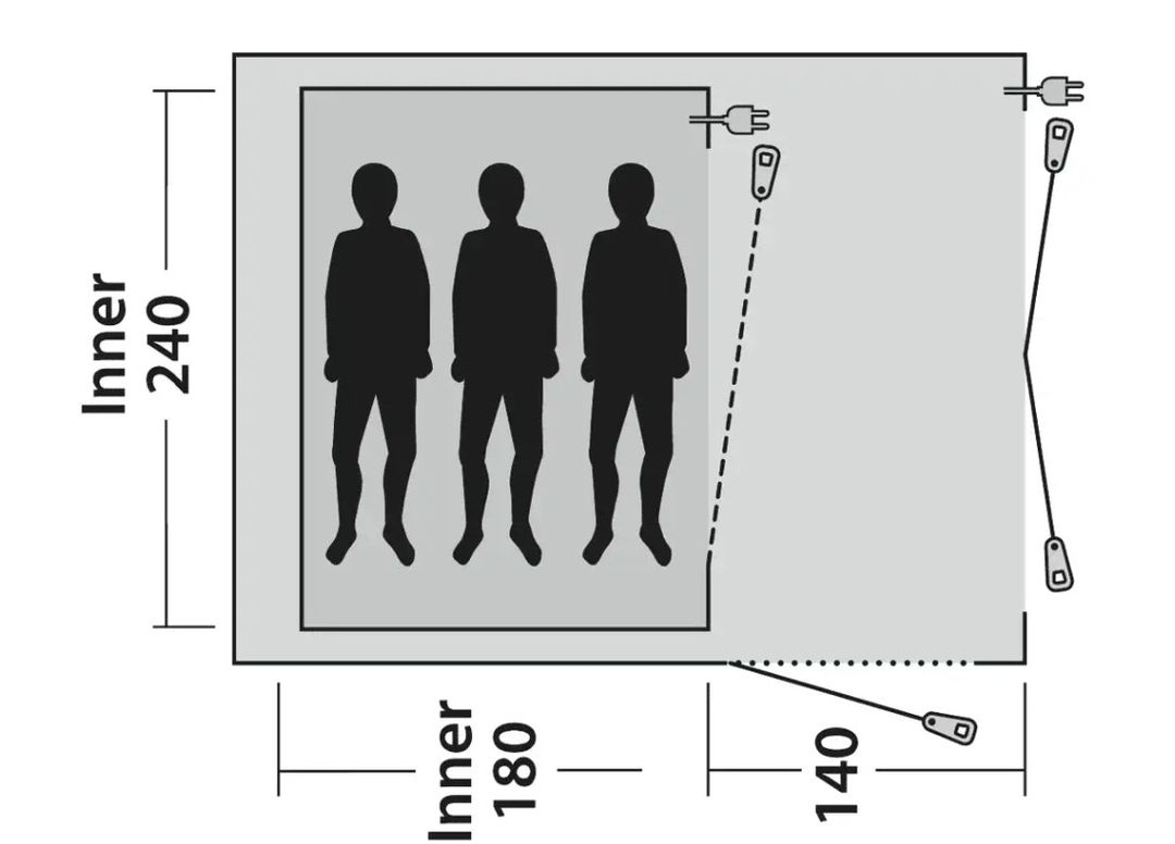 3 Personen Kuppelzelt Arizona 3 Spring Collection 2026