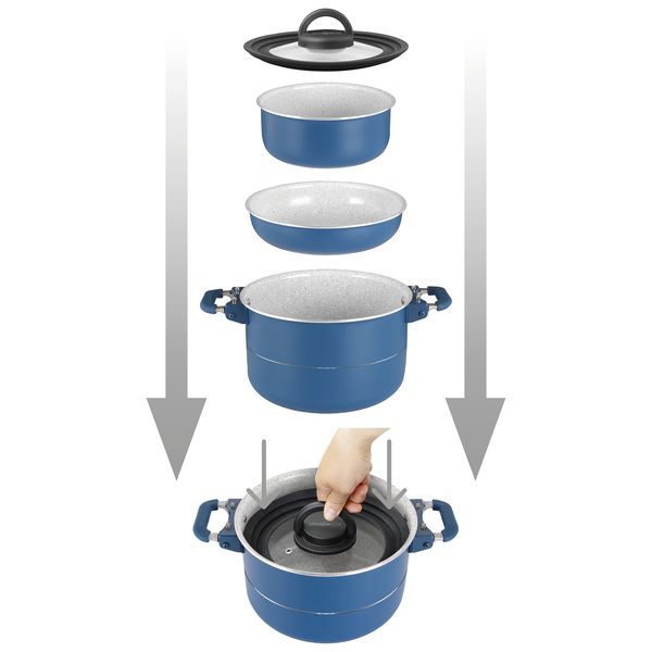 Topfset Carezza Magnet 7+1 Ø 22 cm
