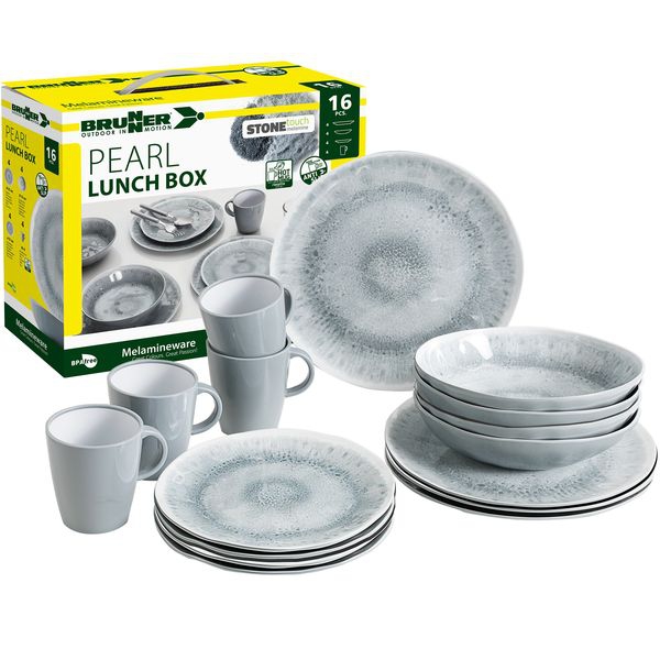 Geschirrset Lunch Box Pearl 16-teilig
