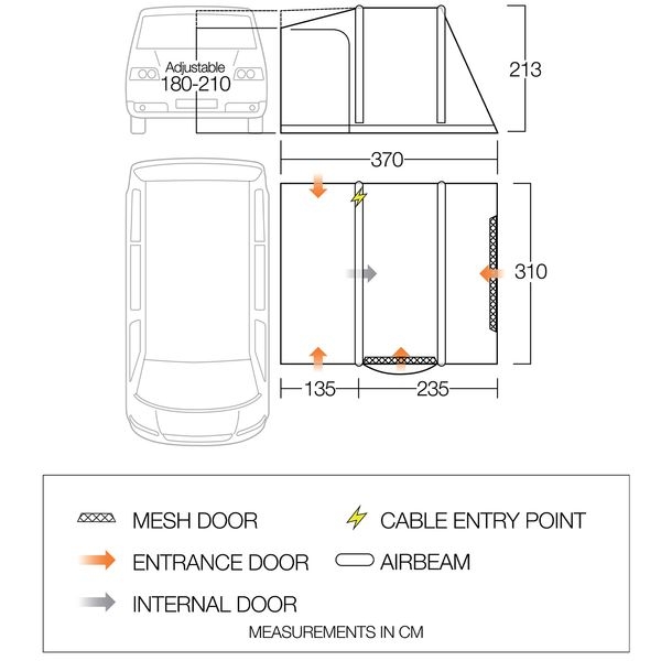 Busvorzelt Kela Pro Air Low