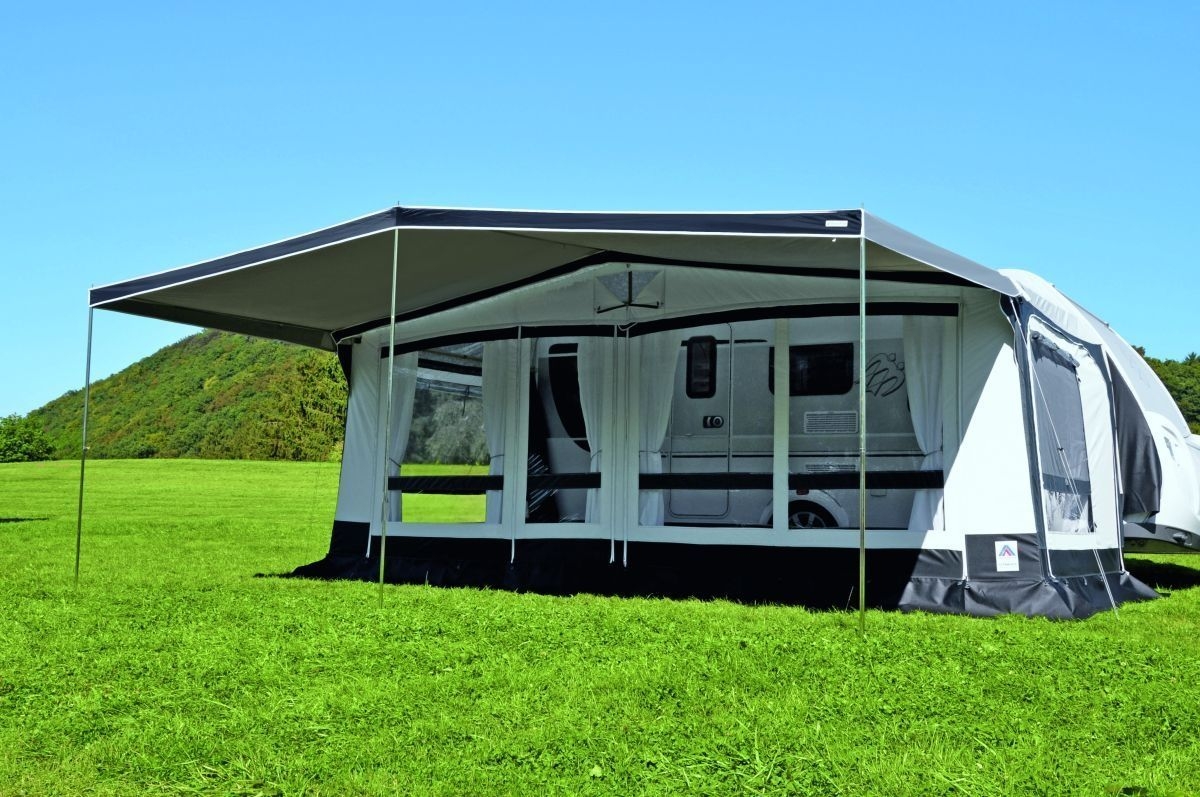 Eurotrail Kombi Sonnendach für Vorzelte Giebelmaß: 206-218 cm T=240cm Umlauf 800-825cm