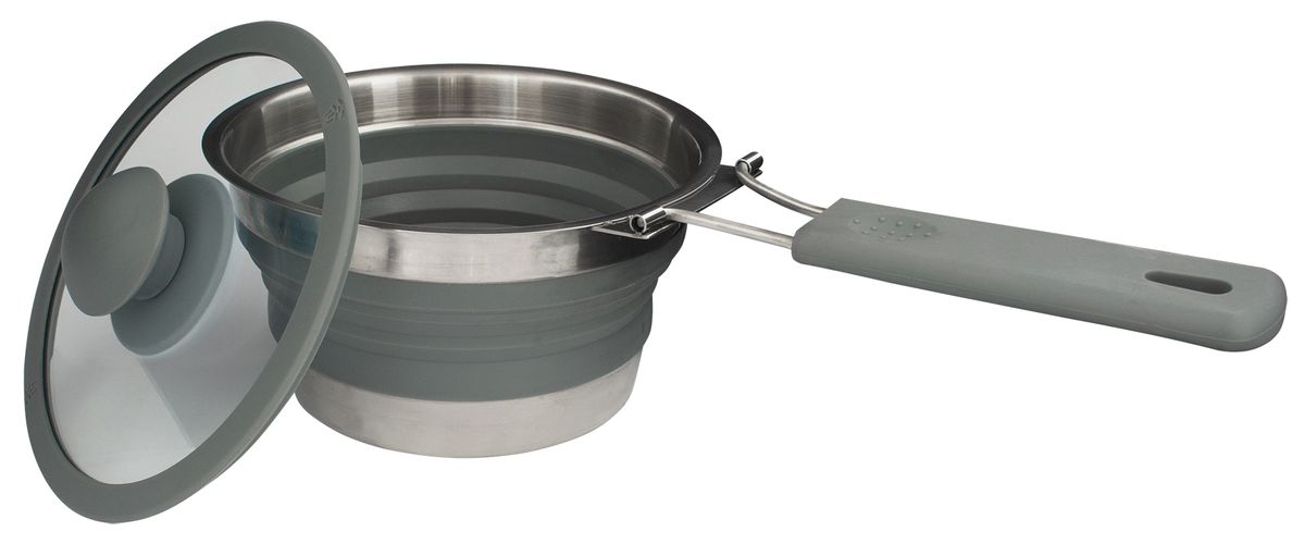 Faltbarer Topf mit Deckel und Faltgriff 1,0 l