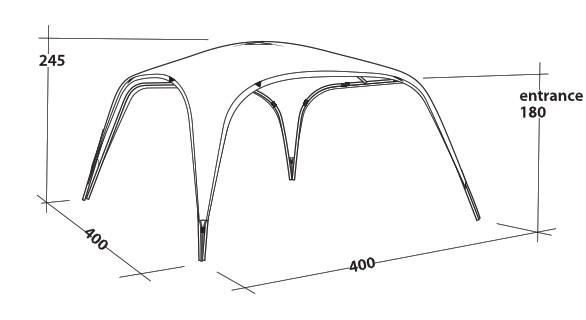 Event Lounge XL Pavillon 4 x 4 m Ausstellungsstück