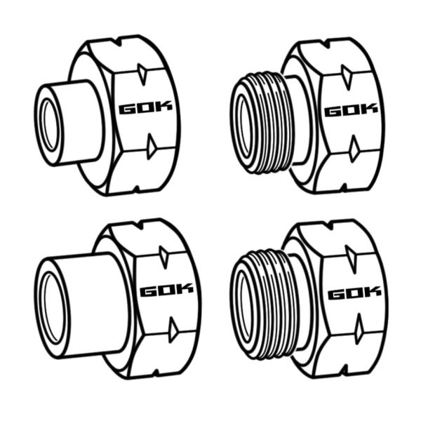 Gasflaschenadapter Euro-Füll-Set D