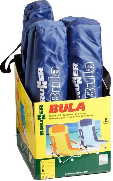 Strandstuhl Bula hellblau/blau