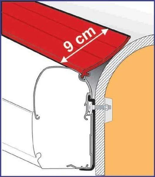 Abdichtgummi Rain Guard L, 9 cm - Meterware -
