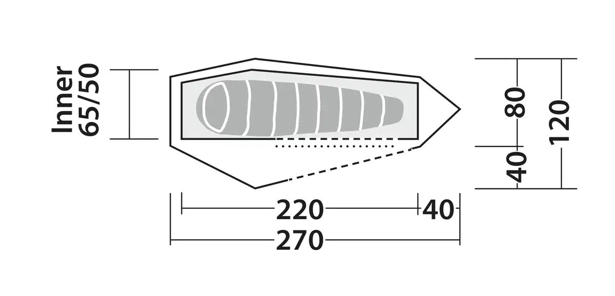 1 Personen Tunnelzelt Cress 1 Pro 1 Personen Tunnelzelt Cress 1 Pro