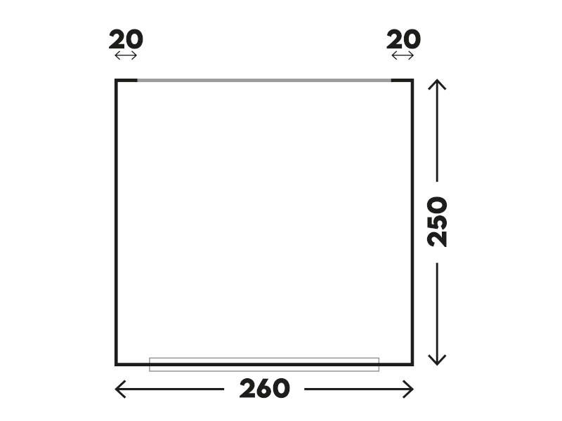 Luftvorzelt Pure 260x250cm