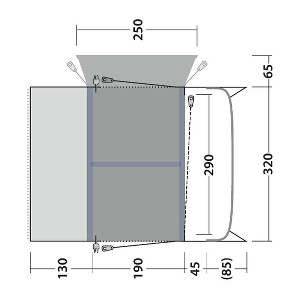 Busvorzelt Jones M PowerAir
